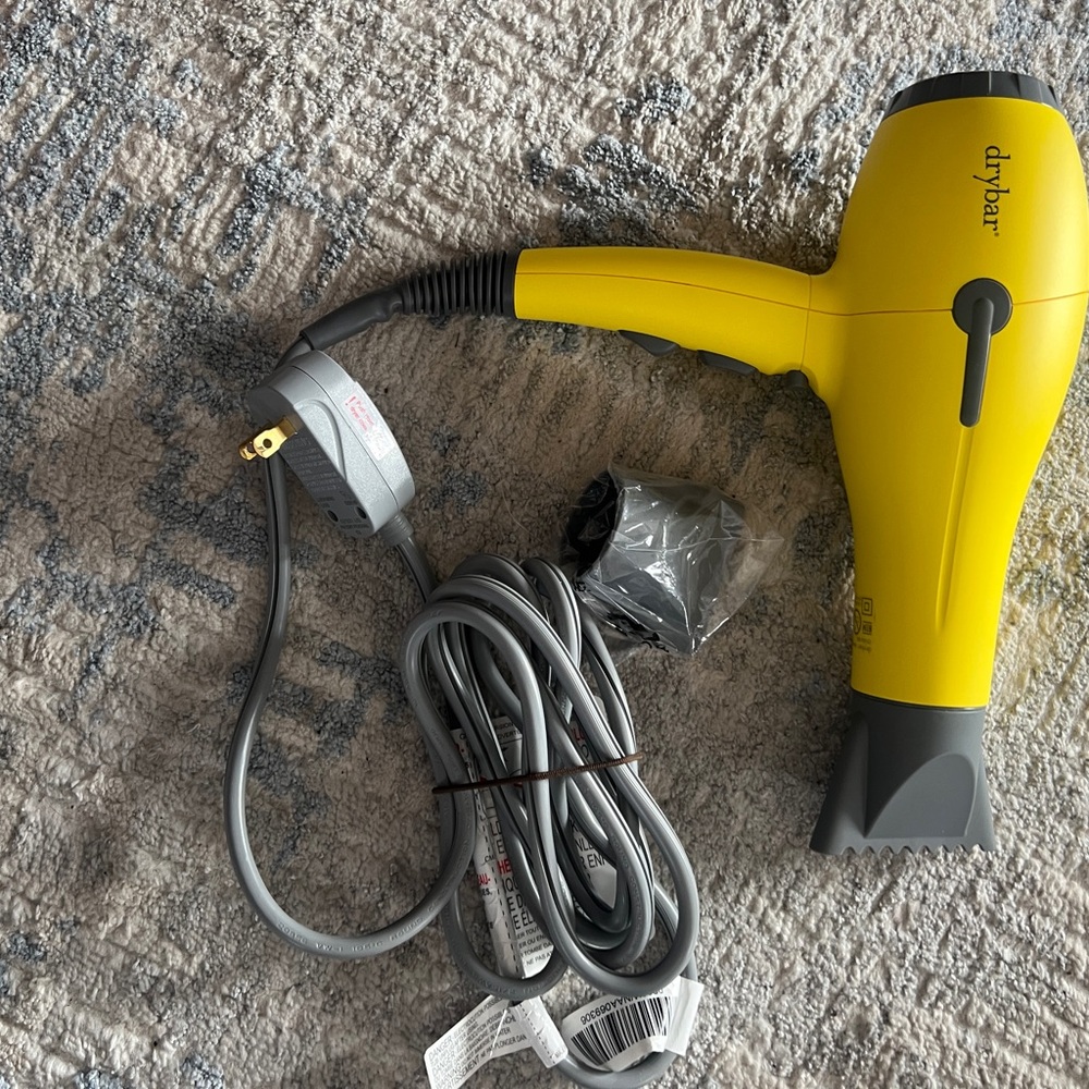 NEW Drybar Yellow Hair Dryer -Butter Cup